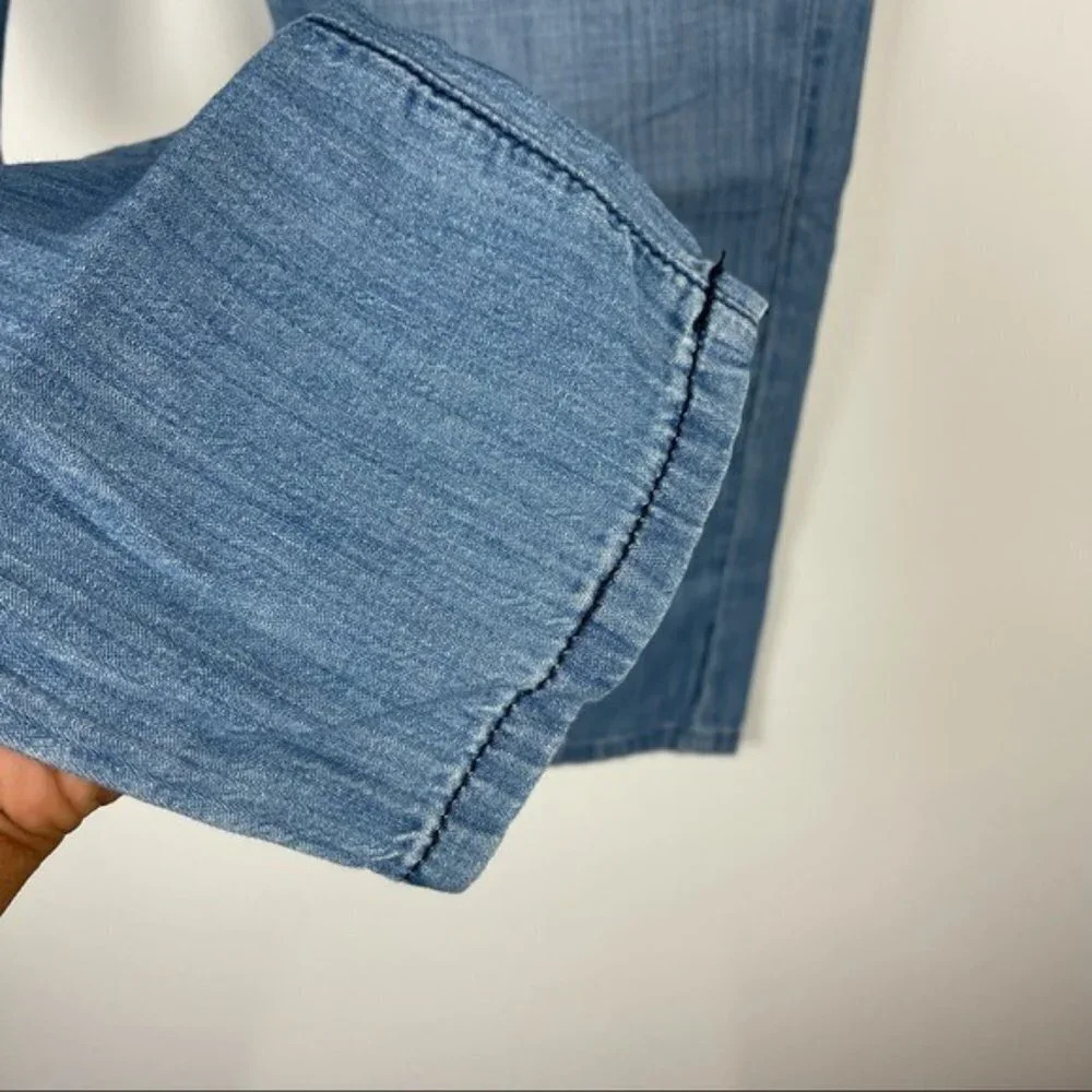 La't By L'agence Chambray Cropped Pants Size 24 - image 7